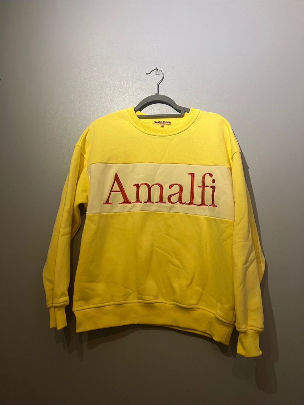 Amalfi Yellow Crewneck Sweatshirt